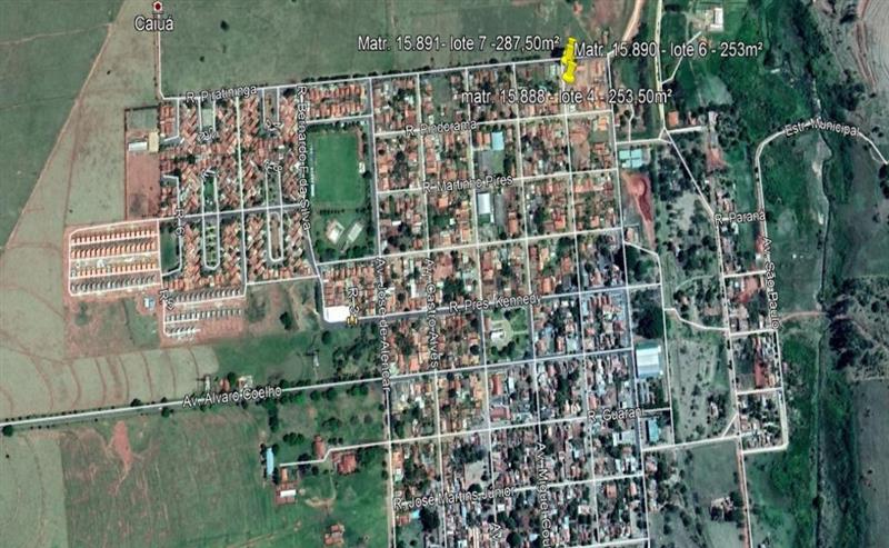 Terreno de 253,00m² Lote 04 Qd 08 - Caiuá SP