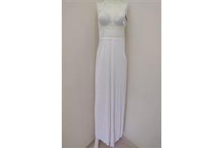 Camisola Longa Renda Import Absinto Neve