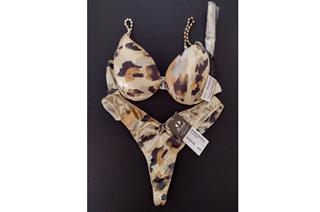 Conjunto Fio Veludo Molhado Gold Alça Zirconia