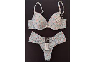 Conjunto Fio Drapê Est. Floral Romantico