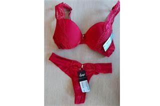 Conjunto Fio Drapê Renda Lateral Cardeal 