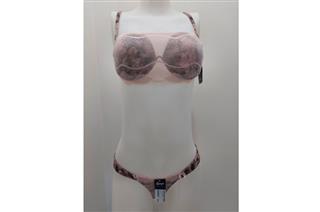 Conjunto Top Renda Plume Rosê