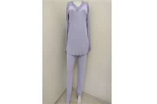 PIJAMA PLUME RENDA LILAC 