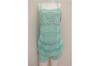 SHORT DOLL DEVORE RENDA VERDE AQUA 