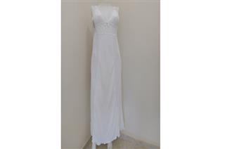 CAMISOLA LONGA TELA RENDA OFF WHITE 