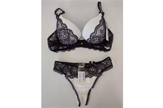 CONJ. FIO RENDA BLACK WHITE BICOLOR 