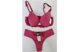 Conjunto Fio Pala Lisa Renda Very Berry 