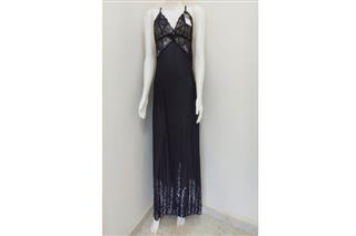 Camisola Longa Renda Rapport Black White