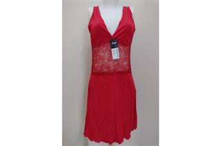 Camisola Plume Renda Laço Passion Red