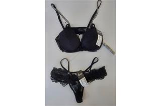 Conjunto Fio Renda Luxury Strappy Alça Titanium 