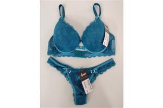 Conjunto Fio Renda Francesa Chantilly Pavão 