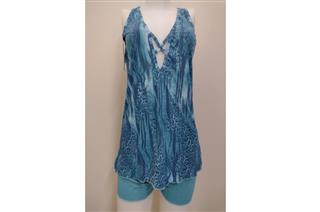 Short Doll Plume Est. Acqua Caribbean