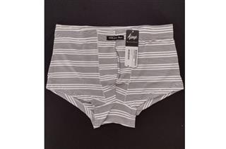 Cueca Listrada Black White Visco Touch