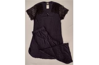 Pijama Capri Plume Manga Tramsparenze