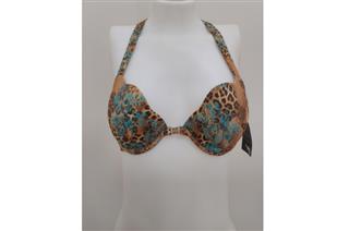 Soutien Pala Est. Digital Leopardo Floral Blue